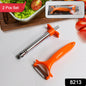 2 In 1 Kitchen Combo Lighter Stainless Steel Durable Gas Lighter With Vegetable Cutter Peeler For Kitchen Steel Gas Lighter (2 Pc Set)