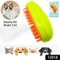 3 In1 Cat Steamy Brush Self Cleaning Steam Cat Brush Cat Steamer Brush For Massage Cat Grooming Brush Pet Hair Removal Comb For Cat And Dog For Removing Tangled And Loose Hair
