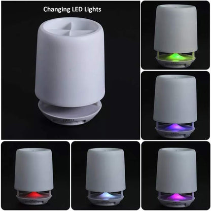 Multifunctional 4 Compartment Pen Holder With Bluetooth Speaker 5 W Bluetooth Speaker Laptop  Desk Speaker  Table Lamp  Night Lamp Smart Color Changing Pen Stand Wireless Bluetooth Speaker