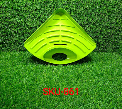 Sink Strainer Basket Corner Kitchen Triangular Multi Functional Drain Shelf