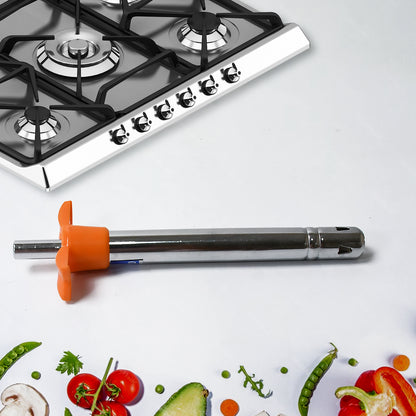 2 In 1 Kitchen Combo Lighter Stainless Steel Durable Gas Lighter With Vegetable Cutter Peeler For Kitchen Steel Gas Lighter (2 Pc Set)