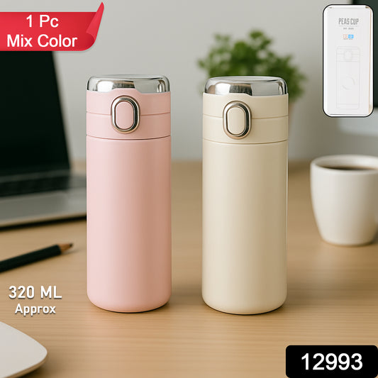 Smart Vacuum Insulated Water Bottle with LED Temperature Display, Cold & Hot | Leak Proof | Office Bottle | Gym | Home | Kitchen | Hiking | Trekking | Travel Bottle  (Mix Color & Design / 420 ML)