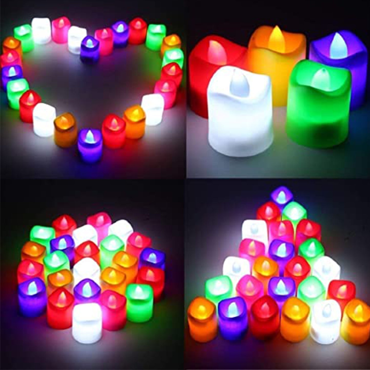 1pc Festival Decorative - Led Tealight Candles  Battery Operated Candle Ideal For Party.