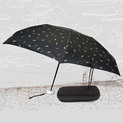 3-fold Umbrella Summer Sun And Rain Protectionfoldable Cute Umbrella Uv Protection Rain Sun Umbrella  Travel Accessories  Umbrella For Children Girls And Boys (1 Pc  With Zip Case)