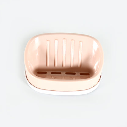 Soap Container Soap Box Household Kitchen And Bathroom Can Use Pp Material Drain Box Double Soap Dish For Bathroom Shower Home Outdoor Camping (1 Pc)