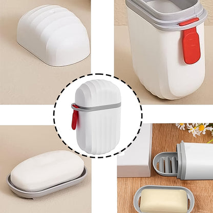 Stylish And Practical Soap Holder For Travel Soap Box With Secure Seal And Non Leak Design Stylish Soap Box For Home Bathroom Hiking Travel Campingcapsule Soap Box (1 Pc)