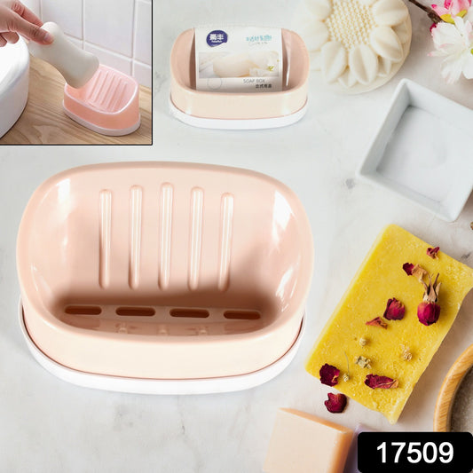 Soap Container Soap Box Household Kitchen And Bathroom Can Use Pp Material Drain Box Double Soap Dish For Bathroom Shower Home Outdoor Camping (1 Pc)