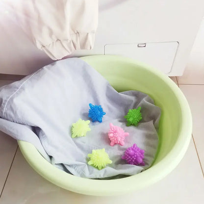 Soft Star Washing Machine Laundry Dryer Balls Laundry Ball For Household Cleaning Washing Machine Clothes Softener (10 Pcs  Multi Color)