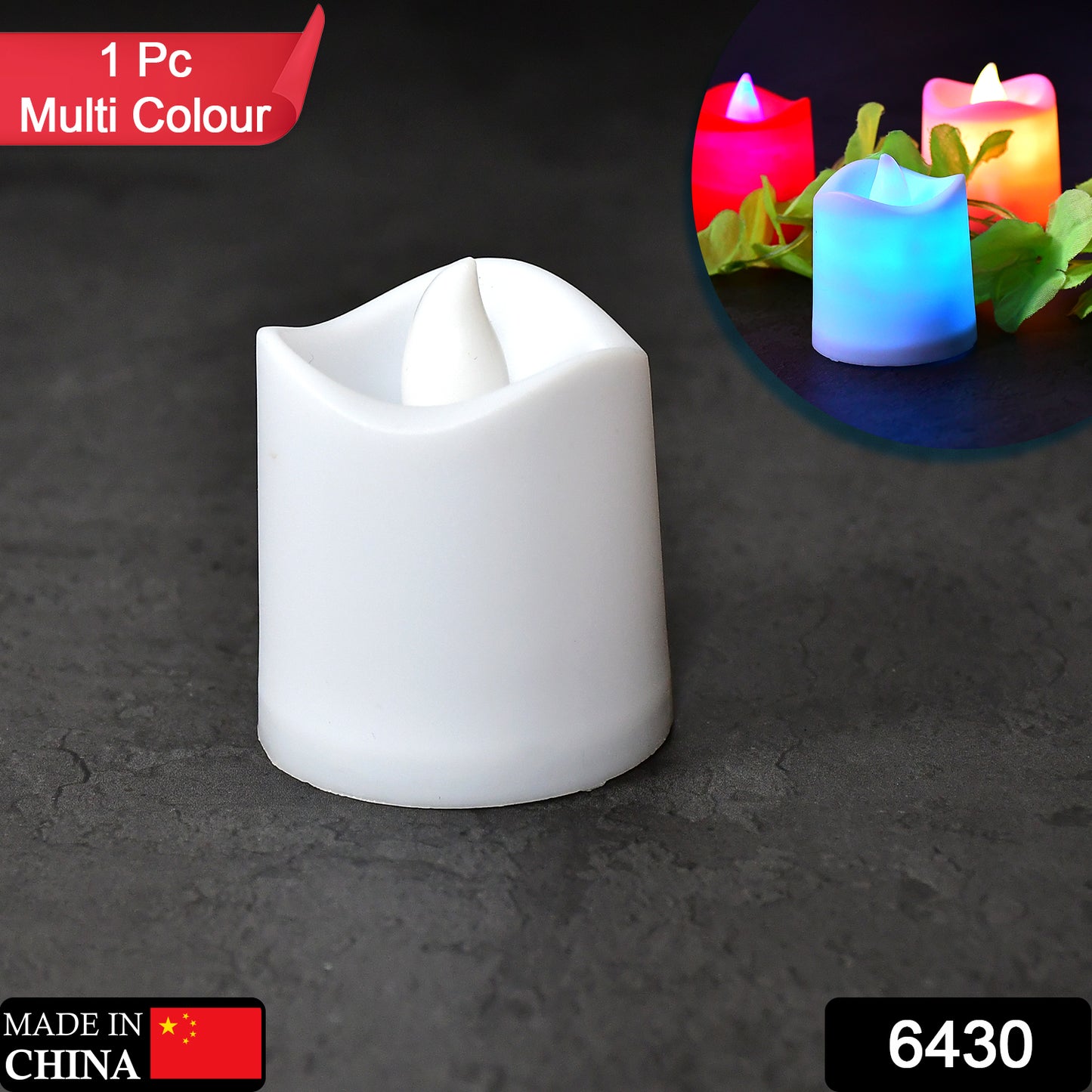 1pc Festival Decorative - Led Tealight Candles  Battery Operated Candle Ideal For Party.