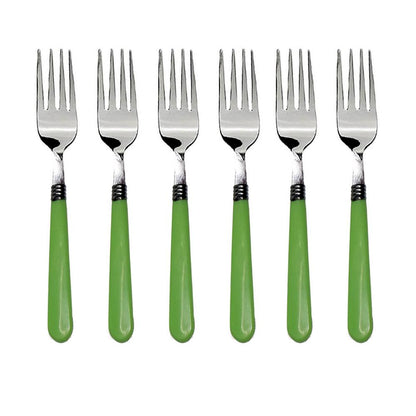 Stainless Steel Forks With Comfortable Grip Dining Fork Set Of 6 Pcs