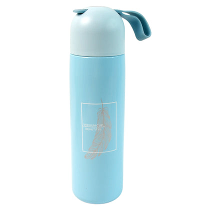 Stainless Steel Water Bottle With Handle Easy To Carry Fridge Water Bottle Leak Proof Rust Proof Hot  Cold Drinks Gym Sipper Bpa Free Food Grade Quality Steel Fridge Bottle For Officegymschool (Approx 500 Ml)