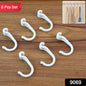 Small Plastic Hooks (6 Pc)