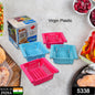 Virgin Freeze Storage Unbreakable Adjustable Multi Color Tray With Extra Storage  Easy To Remove Easy To Clean  Pack Of 4 Tray