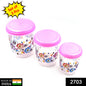 3 Pc Storage Container Used In All Kinds Of Places Including Household And Offices For Storing Stuffs And Items Etc.