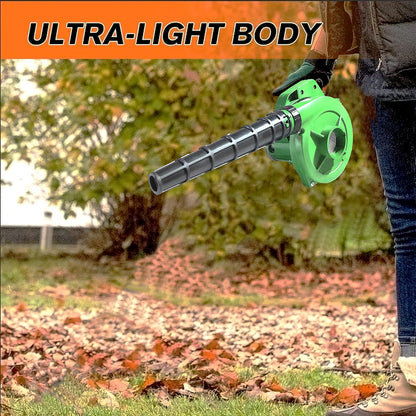 650v Blower Portable Rifel Range Heavy Duty Air Blower Electric Air Blower For Homeofficecarpccomputer Dustgaragepatiogarden Leaftrash Cleaning  (350w 2.3 M3min 13000 Rpm Green)