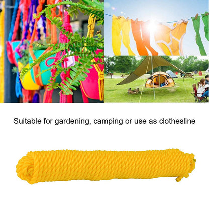 3meter Heavy Duty Laundry Drying Clothesline Rope Portable Travel Nylon Cord Sturdy Clothes Line For Outdoor Camping Indoor Crafting Art Projects