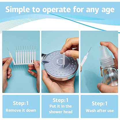 10pcs Shower Nozzle Cleaning Brush Reusable Multifunctional Shower Head Anti-clogging Small Brush