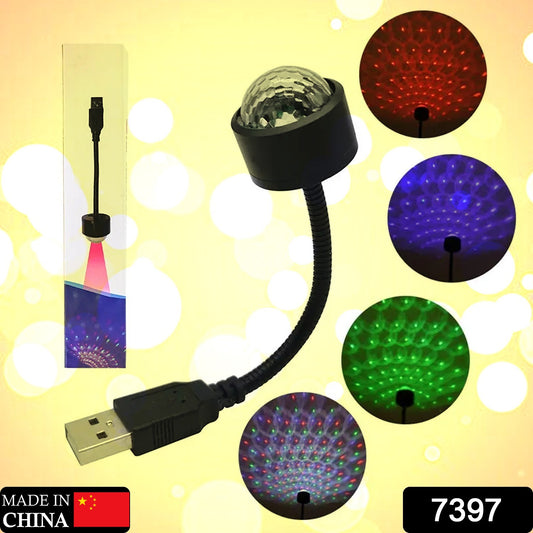 Usb Star Night Light Projector And Mini Disco Ball Light Adjustable Auto Roof Interior Car Ceiling Lights Flexible Atmosphere Strobe Light Decorations For Bedroom Car Party Ceiling