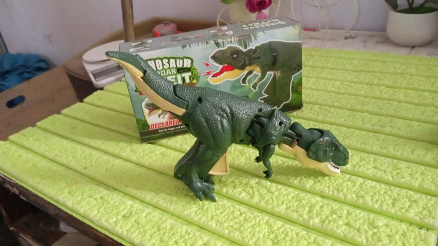 Dinosaur Roaring Toys Trigger Dinosaurs Toys With Dinosaur Sound Lighting Model Vibrating Headmoving (3 + Years  1 Pc)