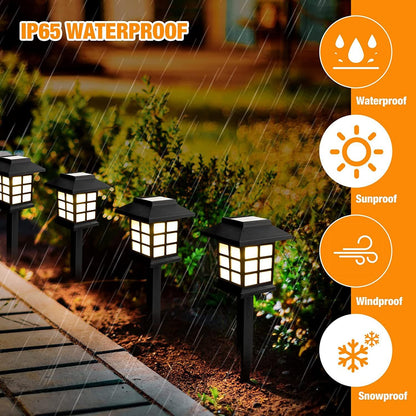 Solar Garden Lights Outdoor Solar Landscape Lights Waterproof Outdoor Solar Lights Walkway For Patio Lawn Yard And Landscape (Pack Of 2)