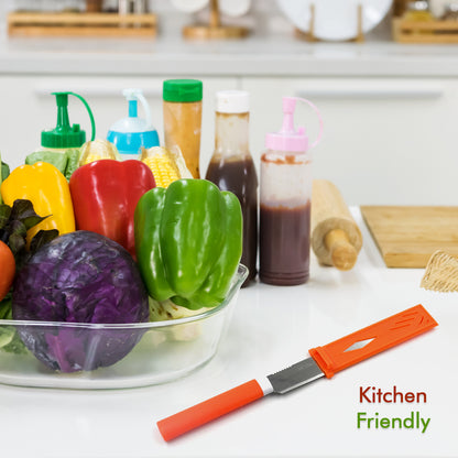 Stainless Steel Knife For Kitchen Use Knife Set Knife  Non-slip Handle With Blade Cover Knife