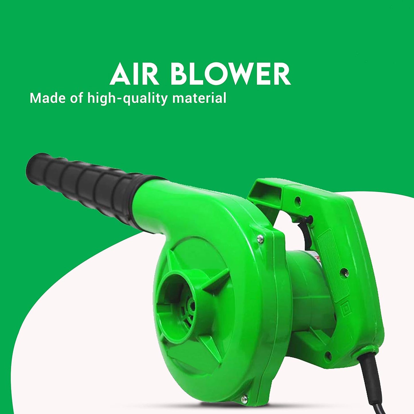 650v Blower Portable Rifel Range Heavy Duty Air Blower Electric Air Blower For Homeofficecarpccomputer Dustgaragepatiogarden Leaftrash Cleaning  (350w 2.3 M3min 13000 Rpm Green)