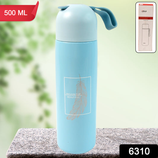 Stainless Steel Water Bottle With Handle Easy To Carry Fridge Water Bottle Leak Proof Rust Proof Hot  Cold Drinks Gym Sipper Bpa Free Food Grade Quality Steel Fridge Bottle For Officegymschool (Approx 500 Ml)