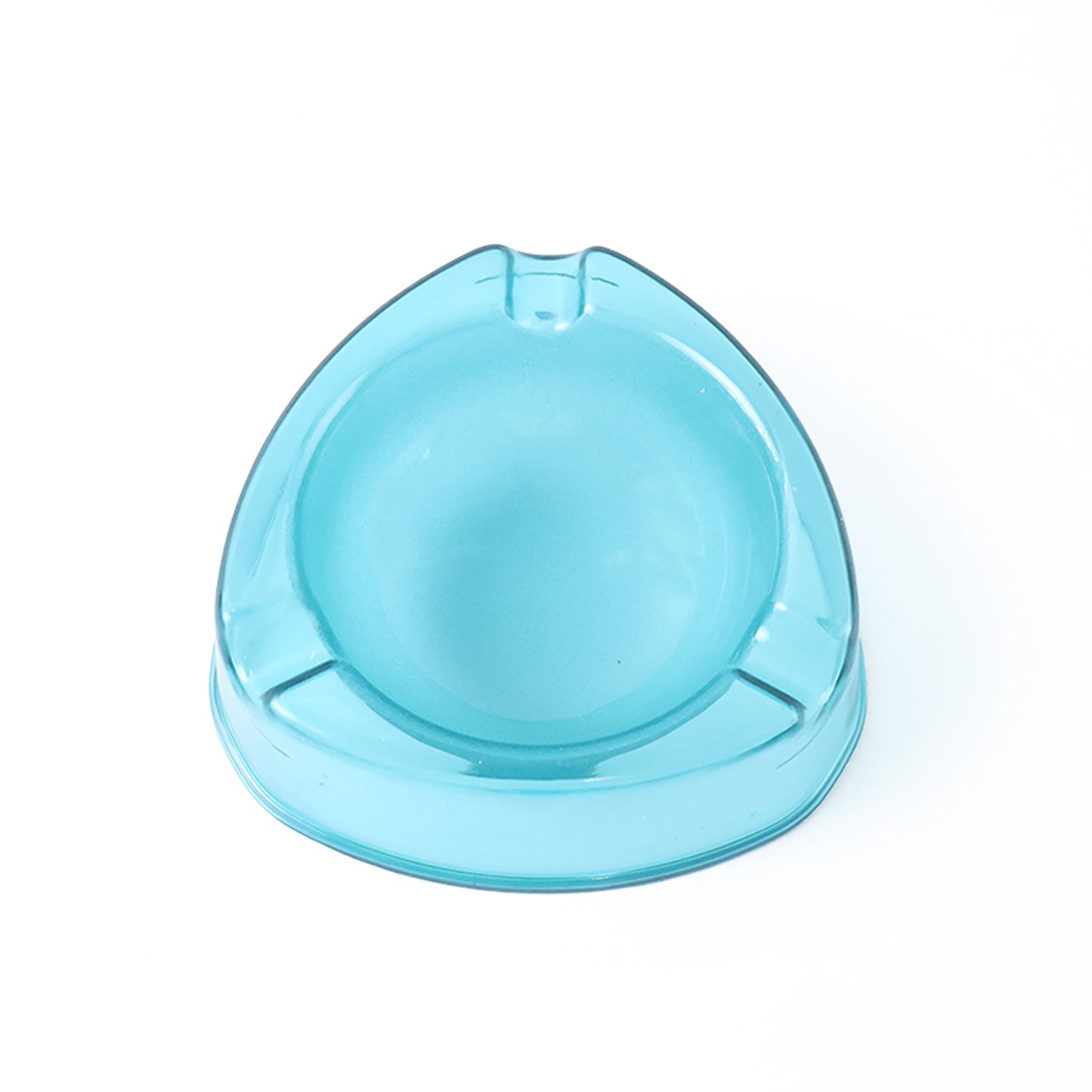 Oblivion Heavy-duty Transparent Plastic Ashtray With Triple Rest Slots  Anti-slip Base (1 Pc)