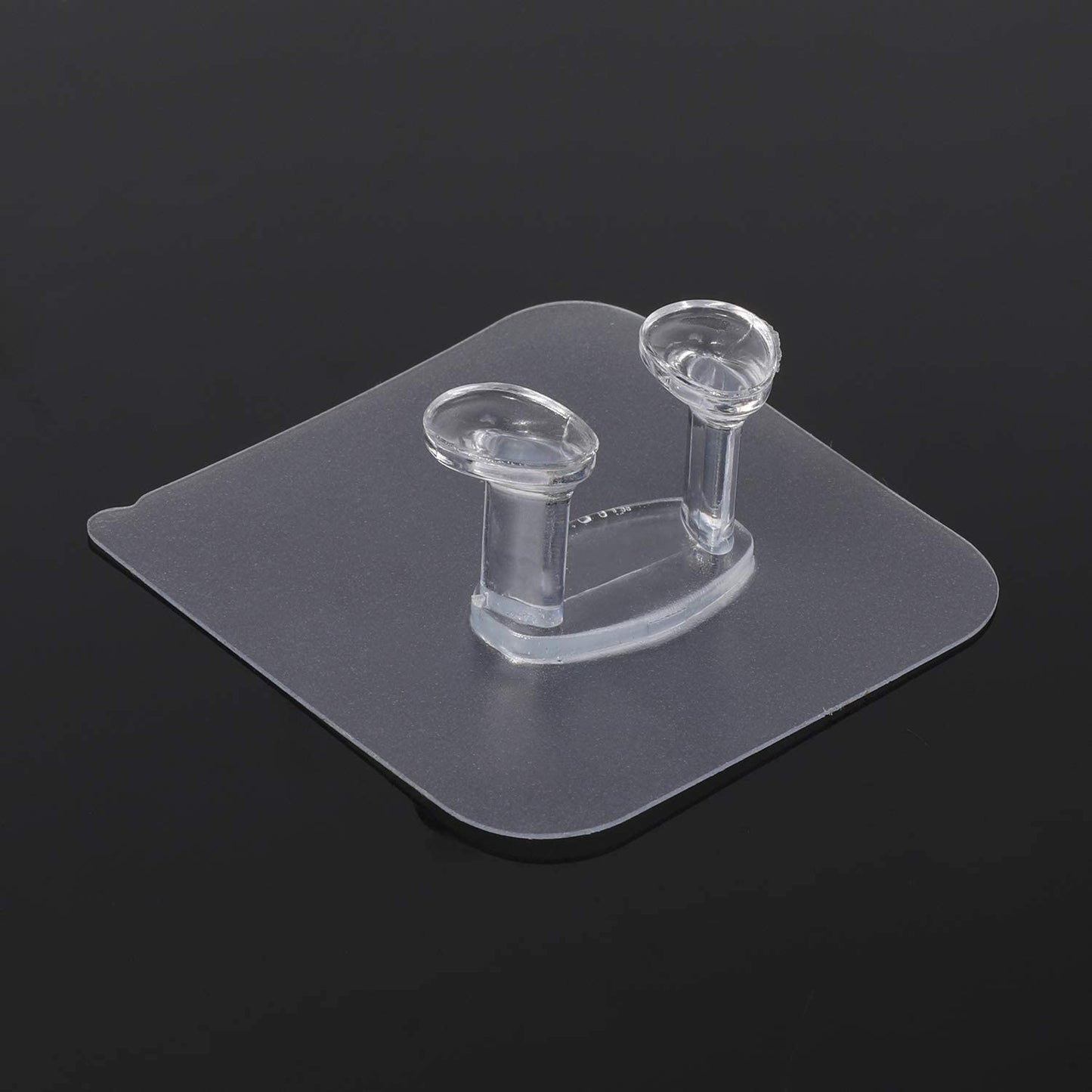 Transparent Self Adhesive Hook Seamless Drill Free Removable Wall Mounted Hanger As Toothbrush Holder Power Plug Socket Holder Waterproof And Oil Proof (1 Pc)