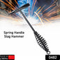 Welding Slag Removal Tool  Chipping Hammer With Coil Spring Handle Mufti Functional For Cleaning Removing Slag Industrial Weld Slag Spatter Removal Tool Welding Hammer For Machinery Electrician (1 Pc )