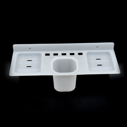 4 In 1 Plastic Soap Dish And Plastic Soap Dish Tray Used In Bathroom And Kitchen Purposes.