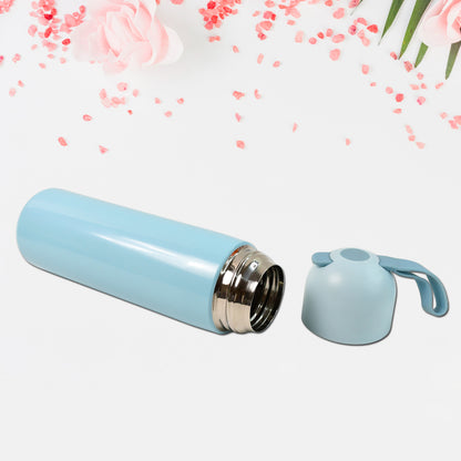 Stainless Steel Water Bottle With Handle Easy To Carry Fridge Water Bottle Leak Proof Rust Proof Hot  Cold Drinks Gym Sipper Bpa Free Food Grade Quality Steel Fridge Bottle For Officegymschool (Approx 500 Ml)