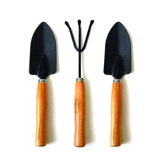 Small Sized Hand Cultivator Small Trowel Garden Fork (Set Of 3)