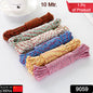 10 Meter Heavy Duty Laundry Drying Clothesline Rope Portable Travel Nylon Cord Sturdy Clothes Line For Outdoor Camping Indoor Crafting Art Projects
