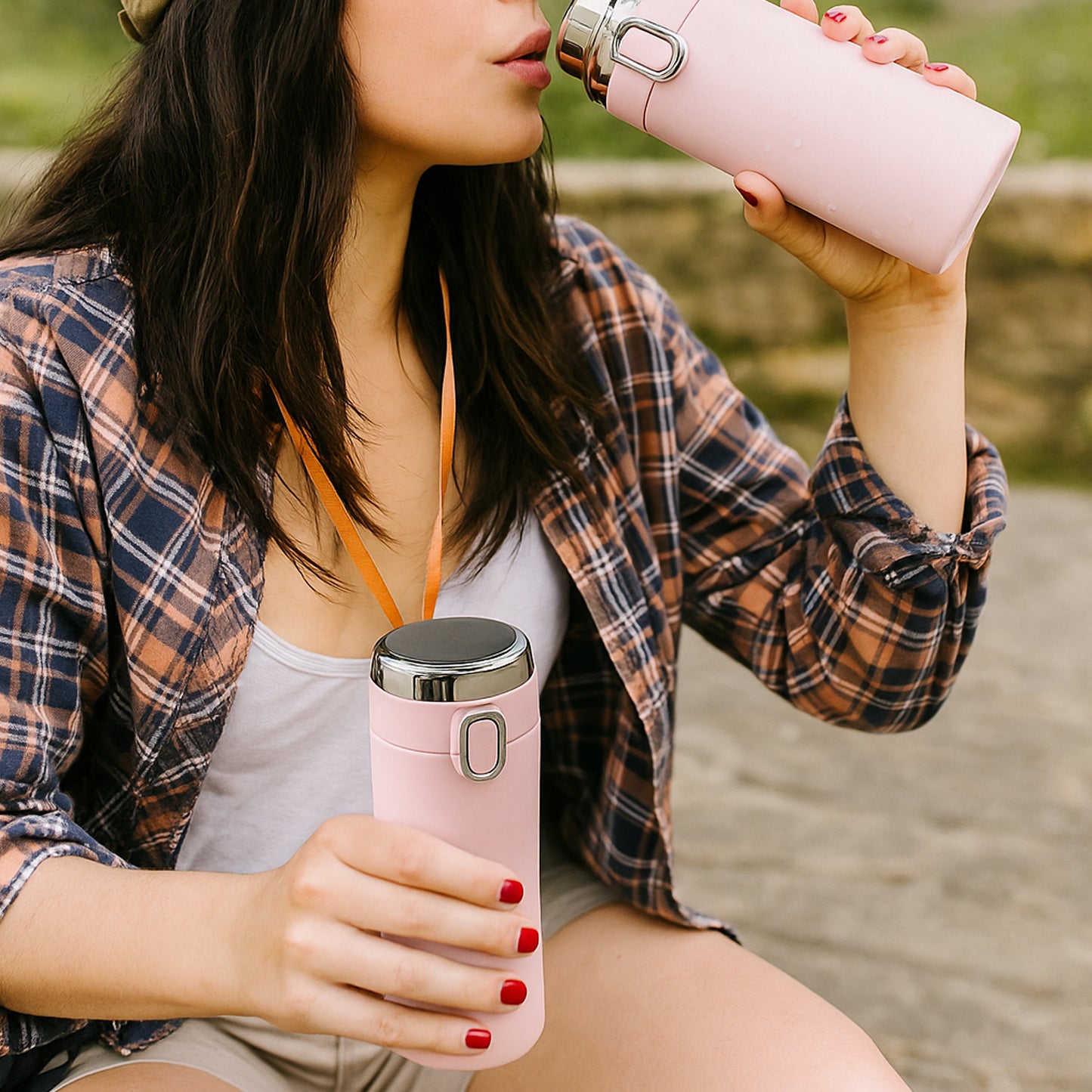 Smart Vacuum Insulated Water Bottle with LED Temperature Display, Cold & Hot | Leak Proof | Office Bottle | Gym | Home | Kitchen | Hiking | Trekking | Travel Bottle  (Mix Color & Design / 420 ML)