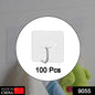 100pc Multipurpose Strong Small Stainless Steel Adhesive Wall Hooks