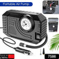 Tire Inflator Portable Air Compressor 12v Small Air Pump For Car Tires Bicycle Balloons Cars Bike Bicycles And Other Inflatables With Led Light (12v)