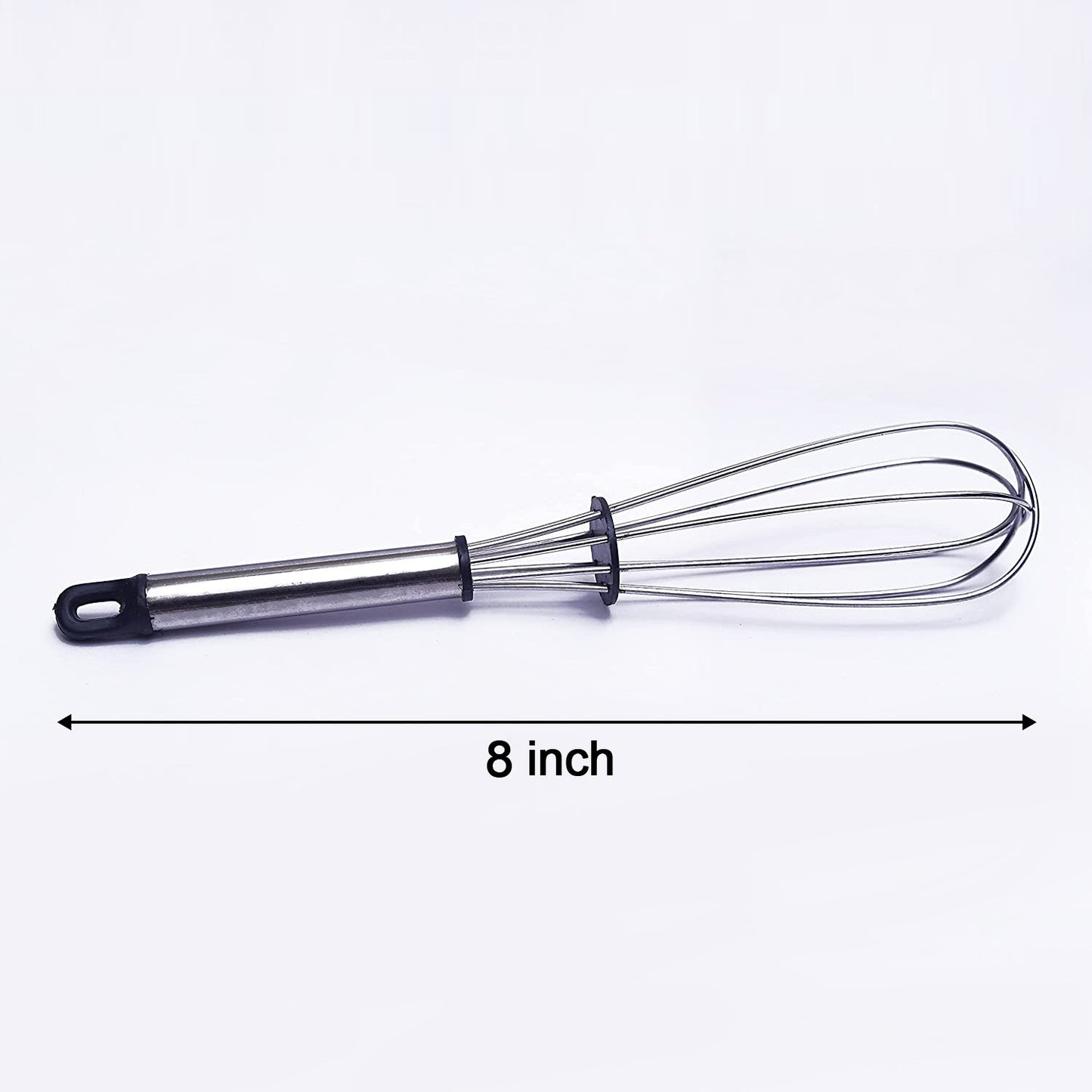 Stainless Steel Wire Whiskballoon Whiskegg Frother Milk  Egg Beater (8 Inch)